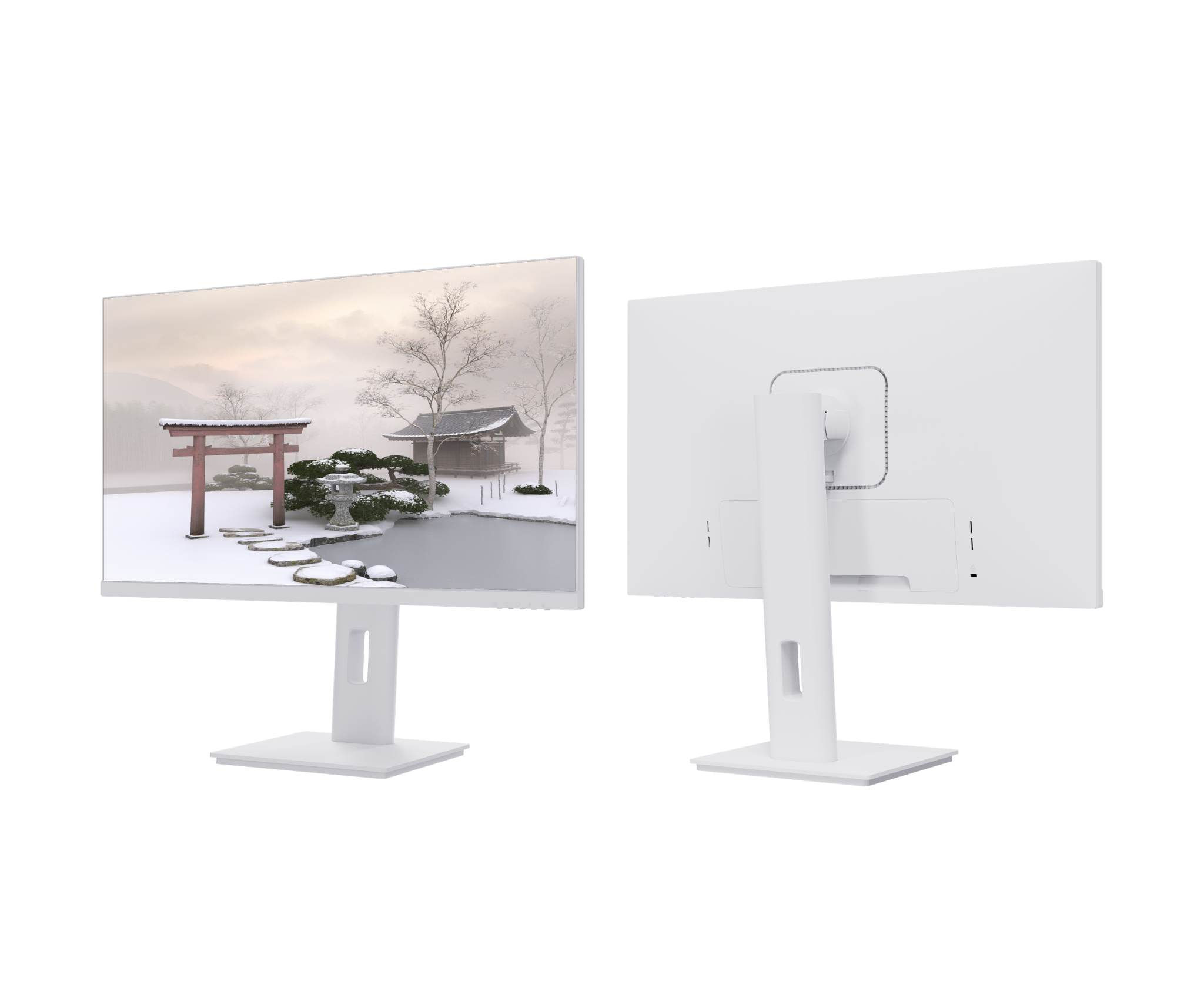 Écran PC Bureautique | 23,8" | WQHD | USB-C | Blanc