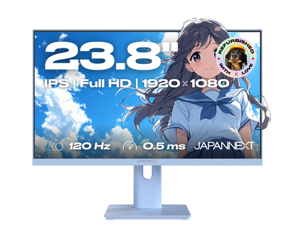 Gaming/Deskwork monitor | 23.8" | IPS | Full HD | 120Hz | Pastel White