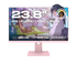 Écran PC gaming et bureautique Japannext 23,8 pouces Full HD IPS 120 Hz, rose pastel sur pied assorti