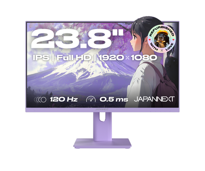 Gaming Monitor | 23,8“ | IPS | Full HD | 120Hz | Pastell weiß