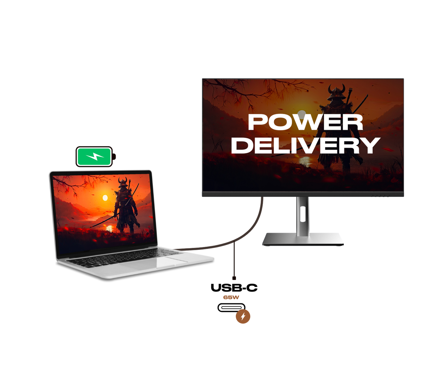 Gaming Monitor | 24.5&quot; | IPS | Full HD | 500Hz | USB-C (+charge 65W)