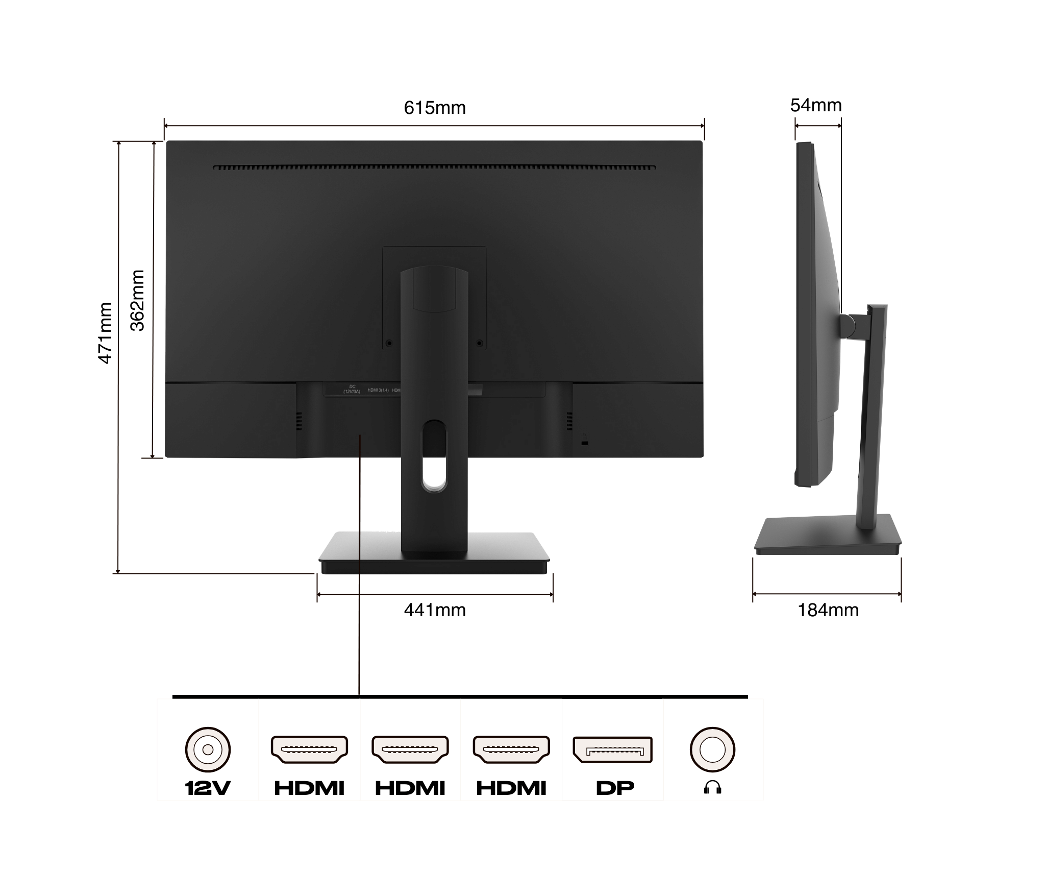 Büro Monitor | 27&quot; | 4K UHD | 60Hz