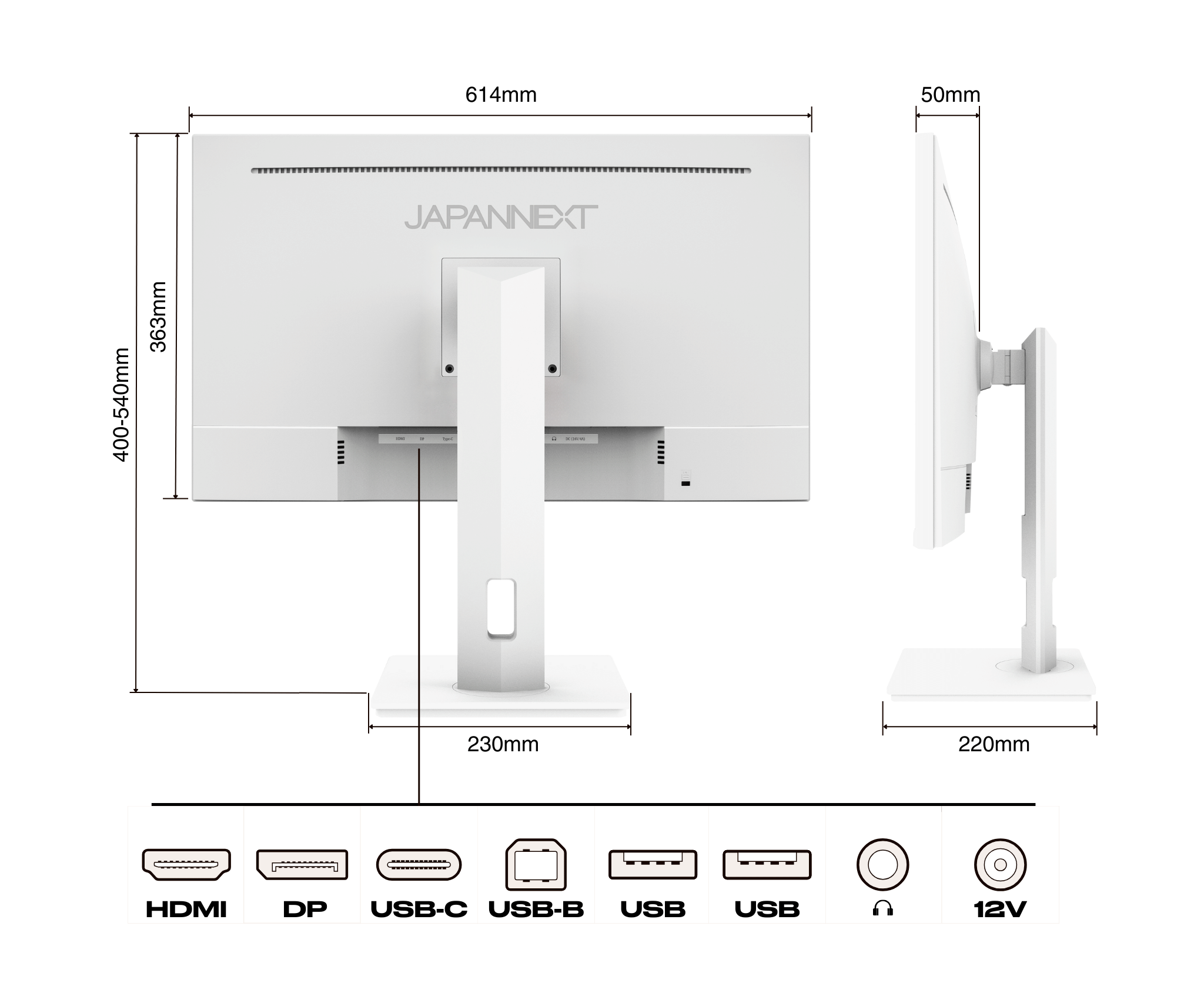 Desktop Monitor | 27&quot; | 4K UHD | USB-C (+ 65W charging)