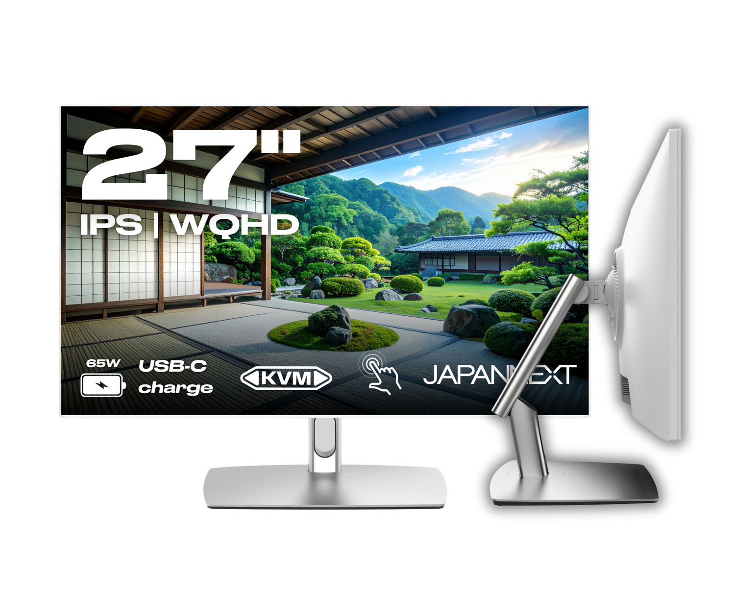 Desktop Monitor | 27&quot; | WQHD | Touchscreen | USB Hub | Power Delivery 65W | KVM
