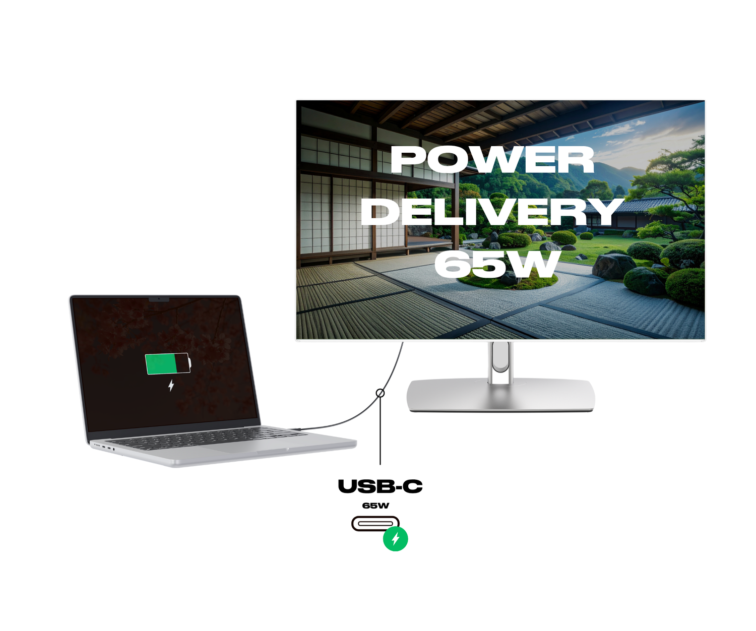Desktop Monitor | 27&quot; | WQHD | Touchscreen | USB Hub | Power Delivery 65W | KVM