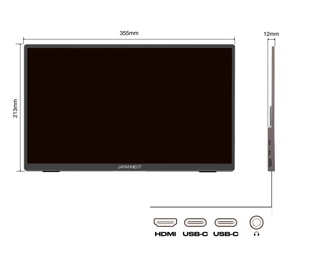 Portable Monitor | Touch screen | 15.6" | FULL HD