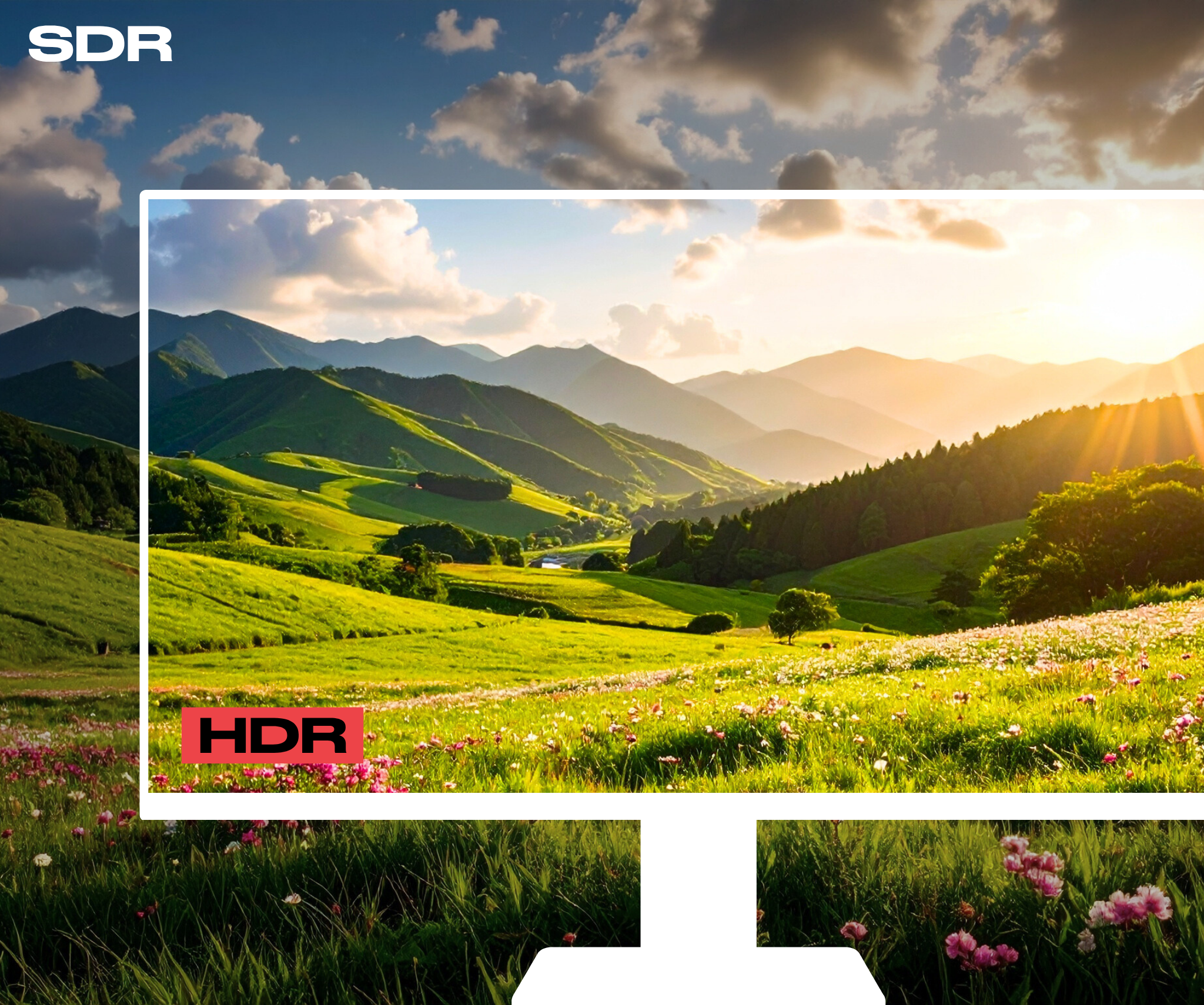 Desktop Monitor | 28&quot; | 4K UHD | White