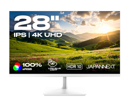 Desktop Monitor | 28&quot; | 4K UHD | White