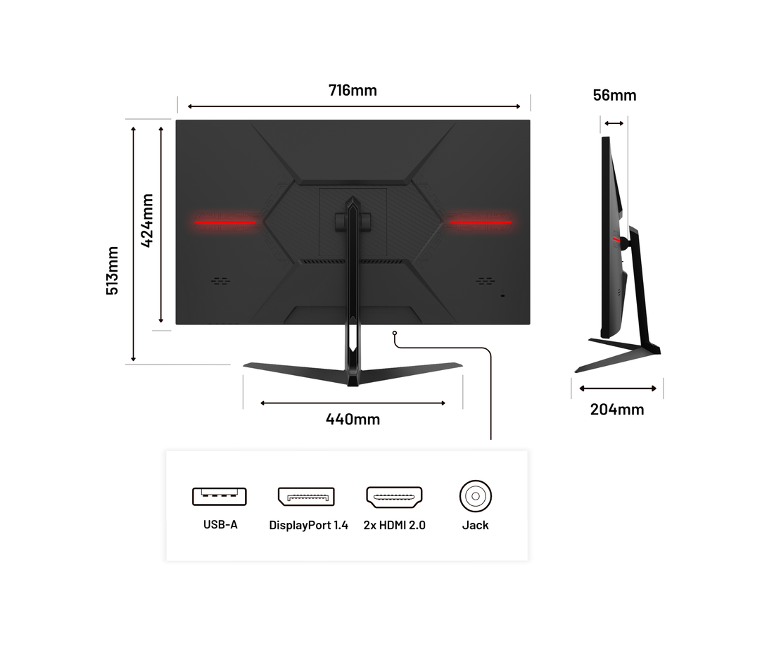 Gaming Monitor | 31,5&quot; | IPS | WQHD | 165Hz