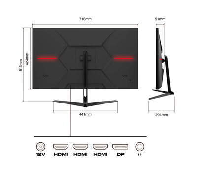 Büro Monitor | 31,5&quot; | 4K UHD | 60Hz