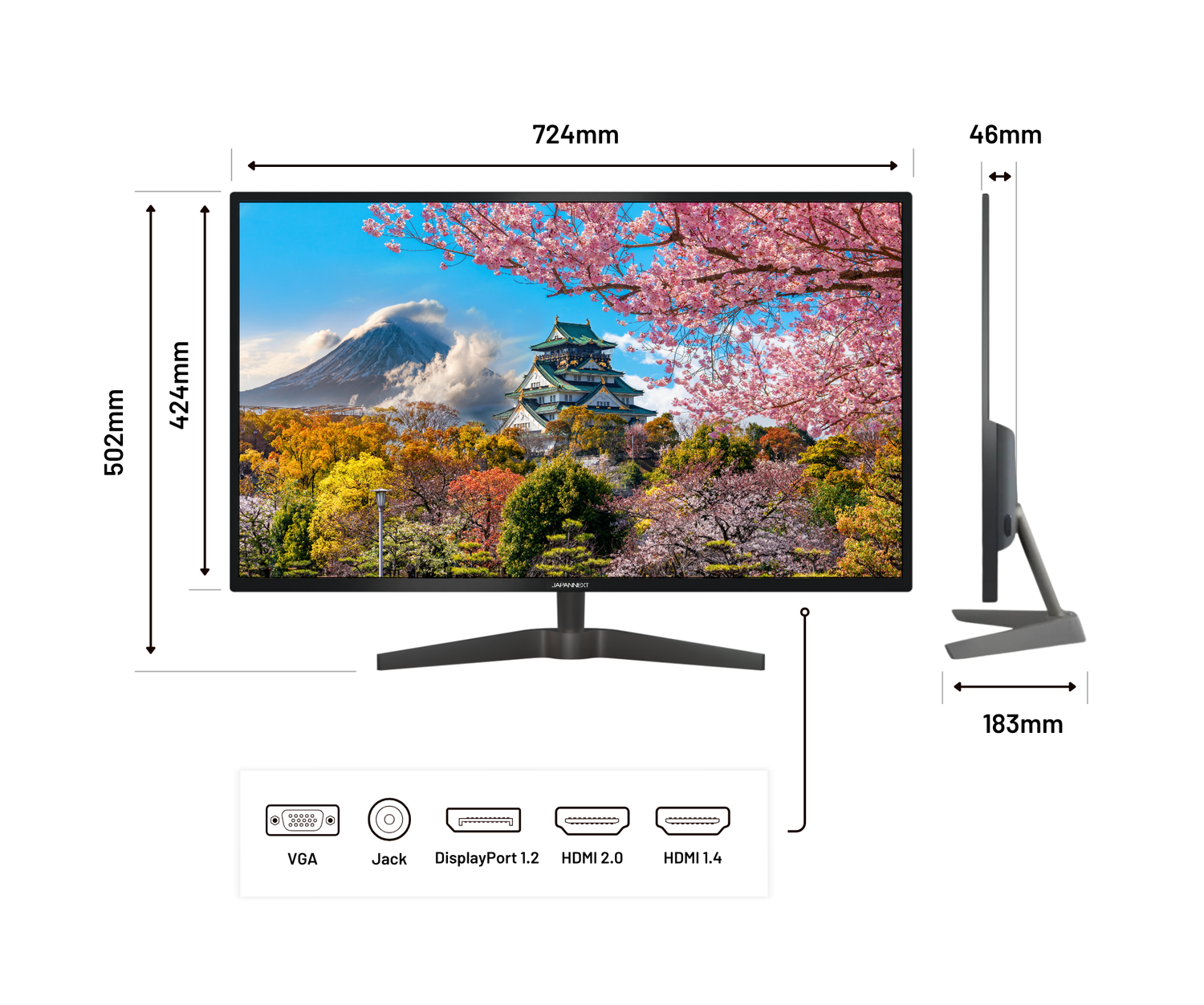Desktop Monitor | 32&quot; | WQHD | 60Hz (refurbished)