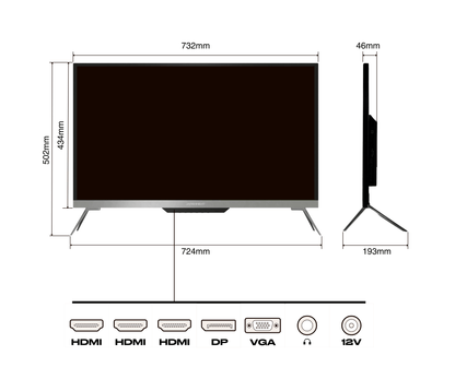 Büro Monitor | 32&quot; | 4K UHD | 60Hz