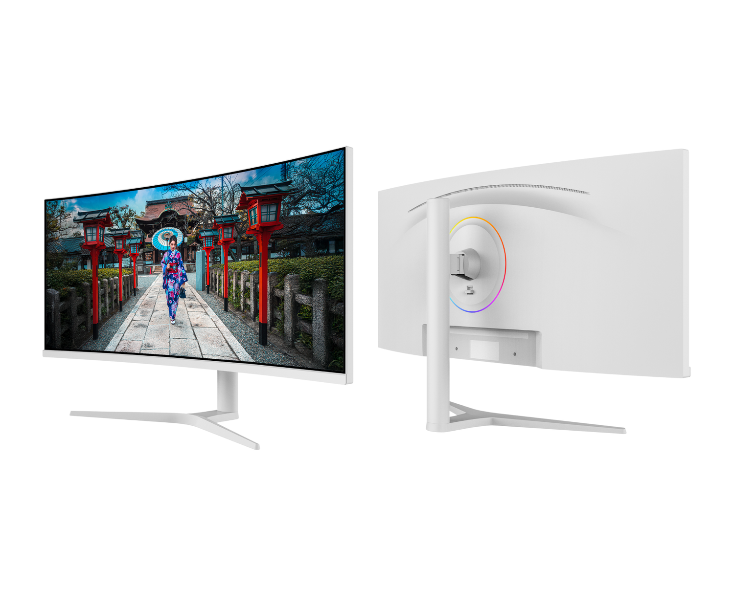 Curved Monitor | 34&quot; | UWQHD | IPS Panel | White