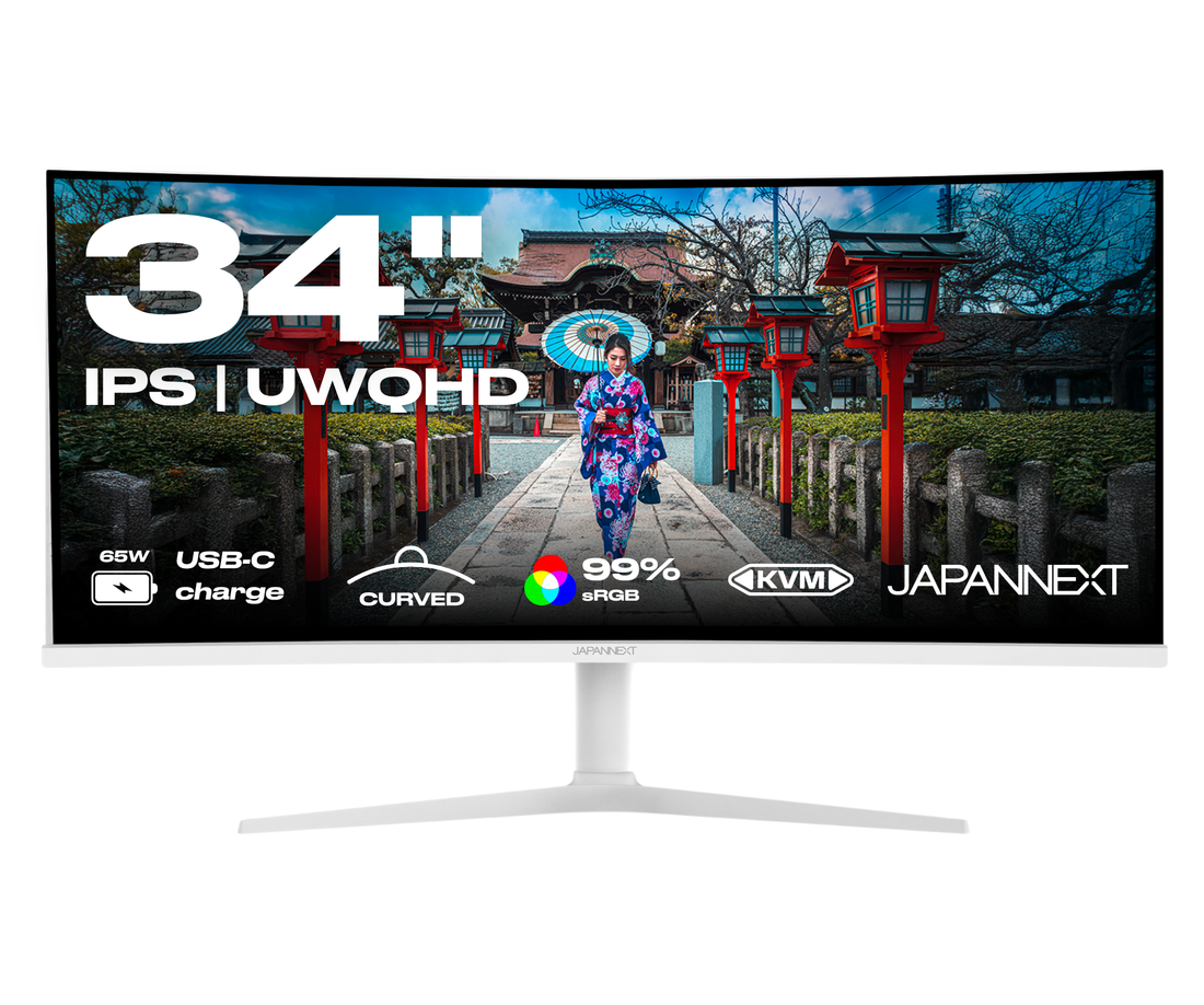 Curved Monitor | 34" | UWQHD | IPS-Panel | Weiß