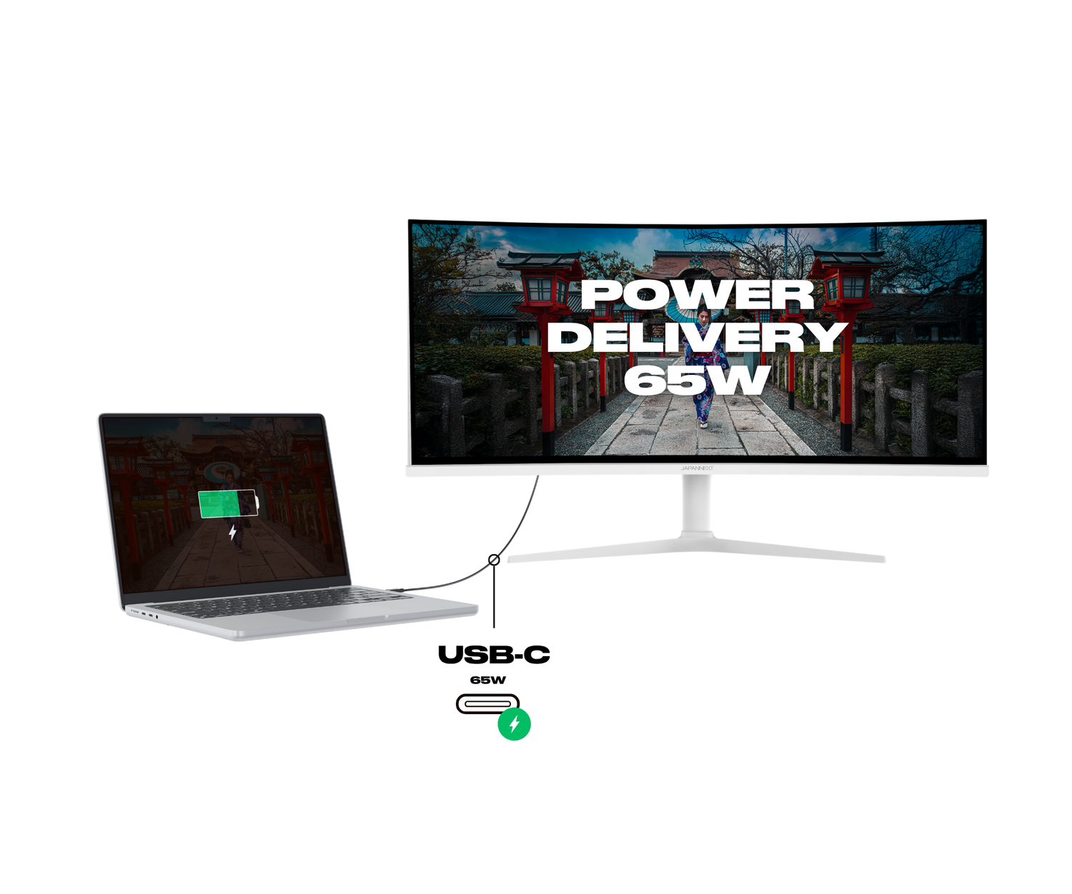 Curved Monitor | 34&quot; | UWQHD | IPS Panel | White