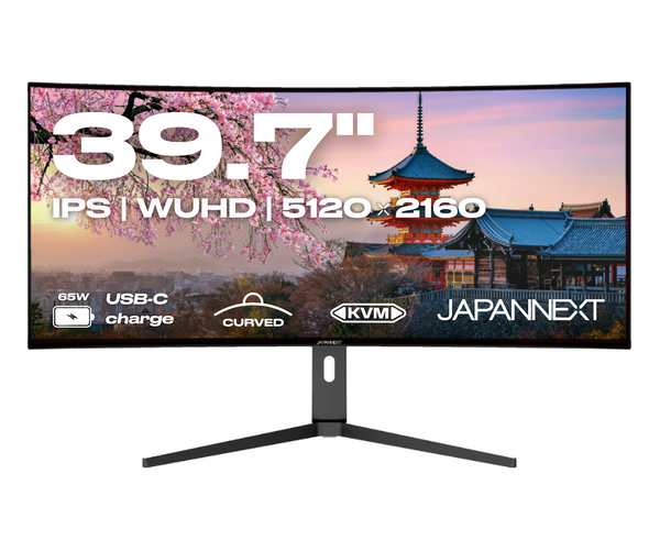 Curved Monitor 39.7 inches, IPS Panel - Japannext – JAPANNEXT