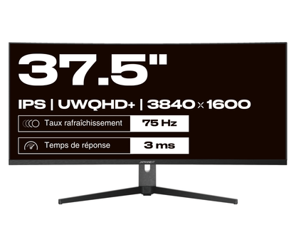 Curved Monitor | 37.5&quot; | UWQHD+ | Dalle IPS | USB-C (+ charge 65W)