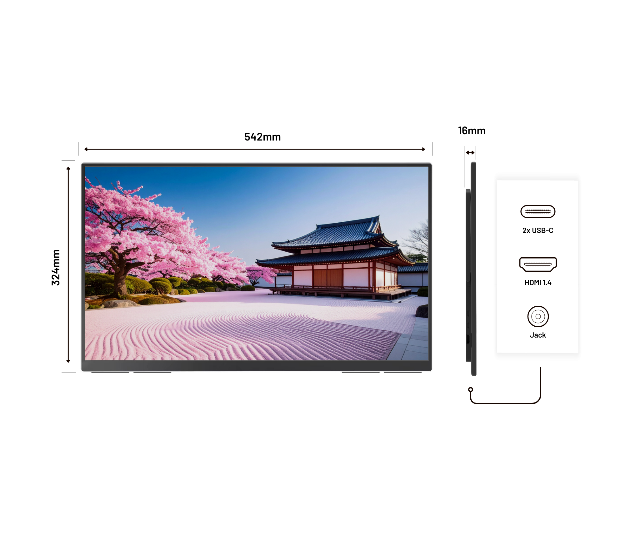 23.8" Mobile Monitor | IPS | Full HD | HDR