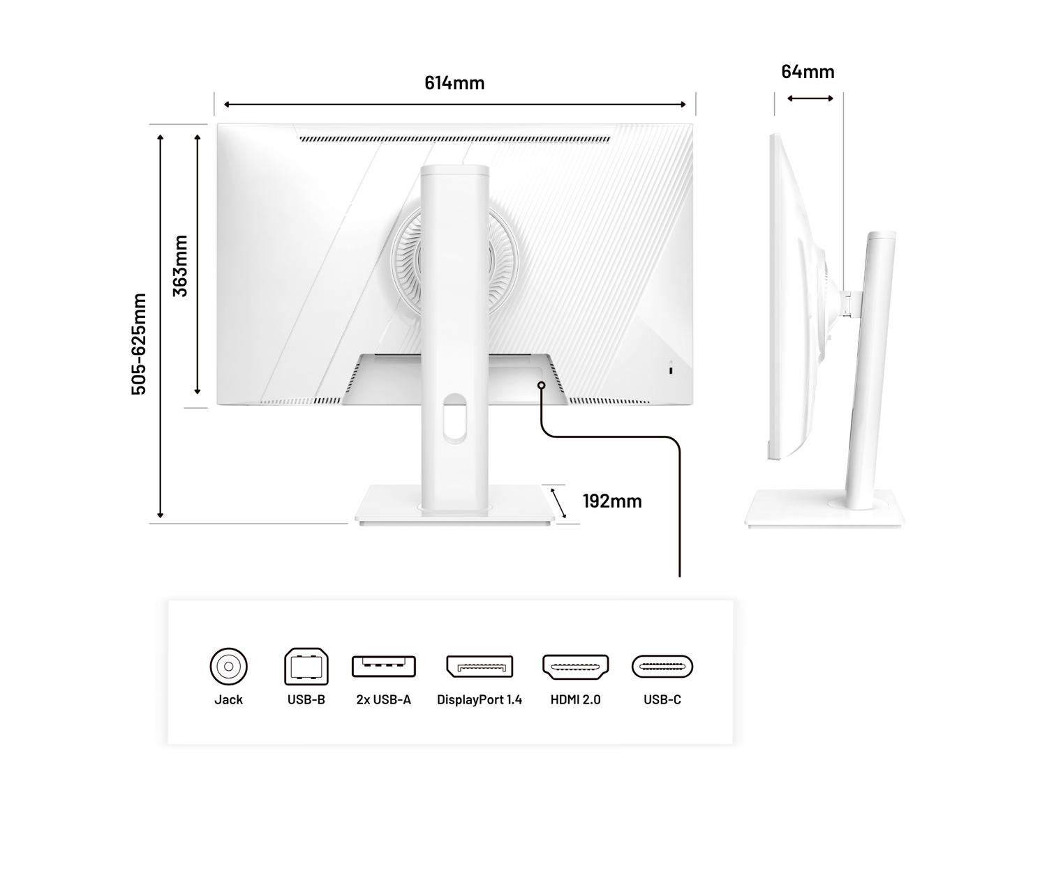 Monitor | 27&quot; | WQHD | Weiß