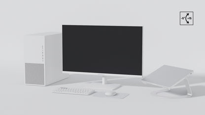 Desktop Monitor | 28&quot; | 4K UHD | White