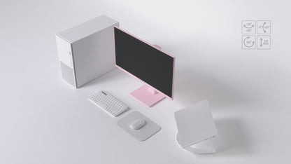 Gaming/deskwork monitor | 23.8&quot; | IPS | FHD | 120Hz | Pastel pink