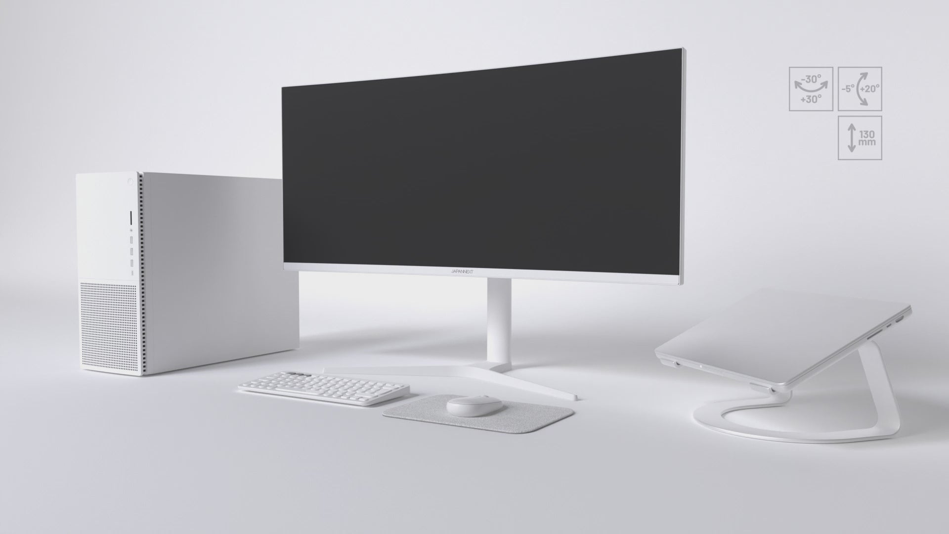 Curved Monitor | 34&quot; | UWQHD | IPS Panel | White